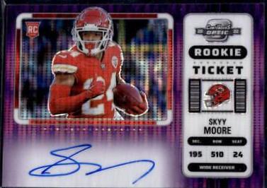Skyy Moore [SP Variation Rookie Ticket Autograph Purple Pulsar] #134