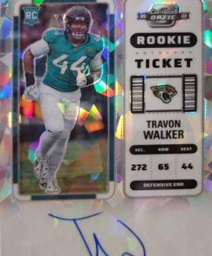 Travon Walker [Rookie Ticket Autograph Cracked Ice] #135