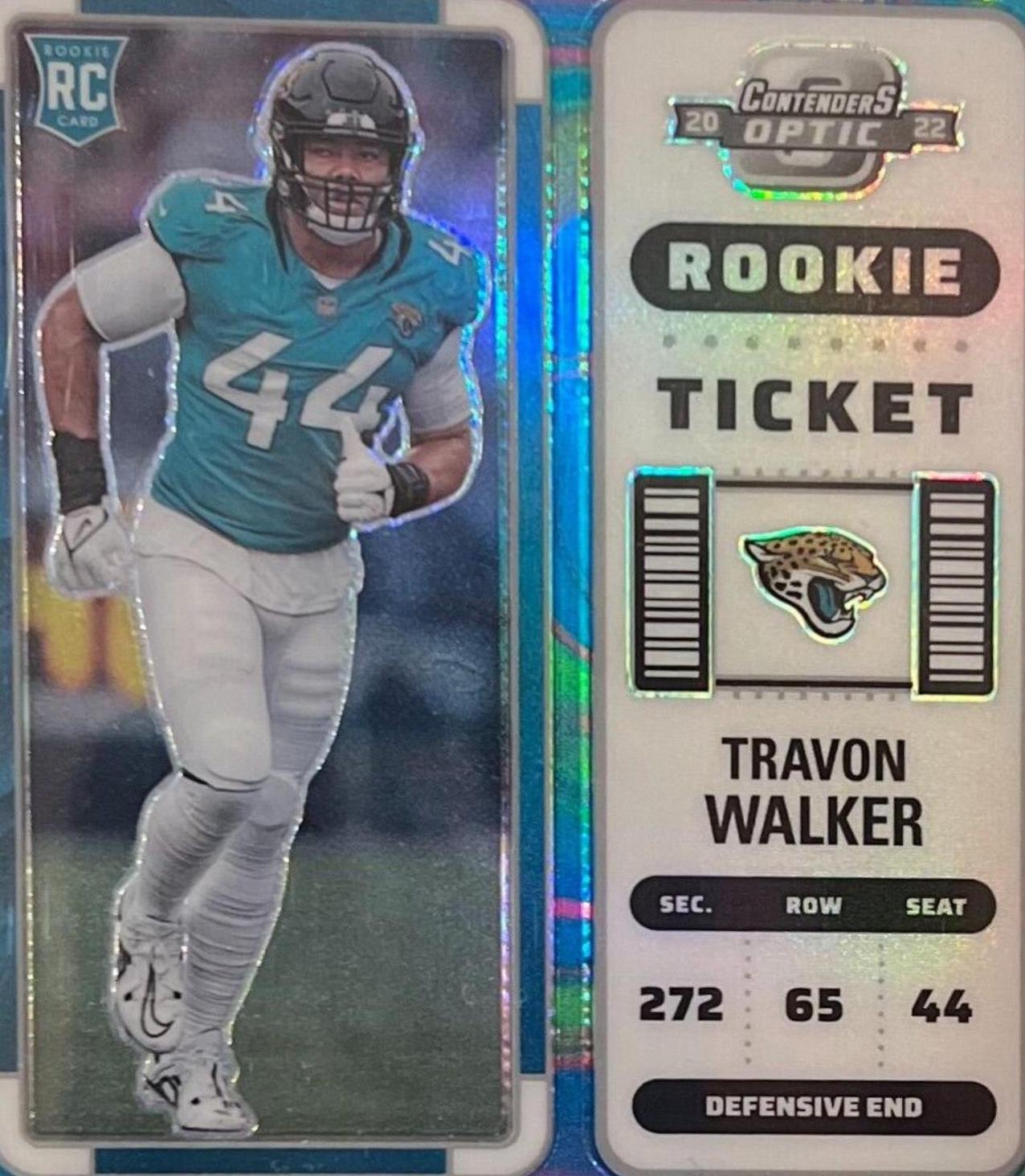 Travon Walker [Rookie Ticket Autograph Neon Marble] #135