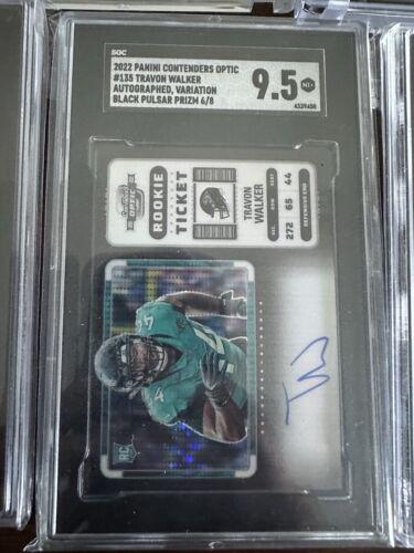 Travon Walker [SP Variation Rookie Ticket Autograph Black Pulsar] #135