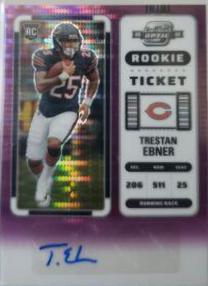 Trestan Ebner [Rookie Ticket Autograph Purple Pulsar] #200
