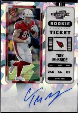 Trey McBride [Rookie Ticket Autograph Cracked Ice] #136