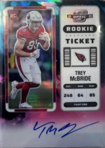 Trey McBride [Rookie Ticket Autograph Nebula] #136