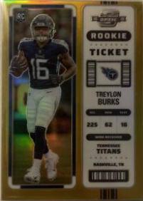 Treylon Burks [Rookie Ticket Autograph Gold] #137