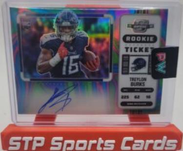 Treylon Burks [Rookie Ticket Autograph Neon Marble] #137