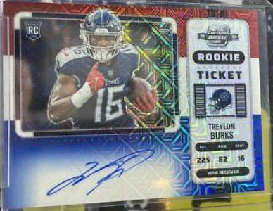 Treylon Burks [SP Variation Rookie Ticket Autograph RWB] #137