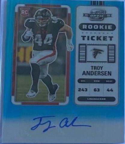 Troy Andersen [Rookie Ticket Autograph Blue] #202