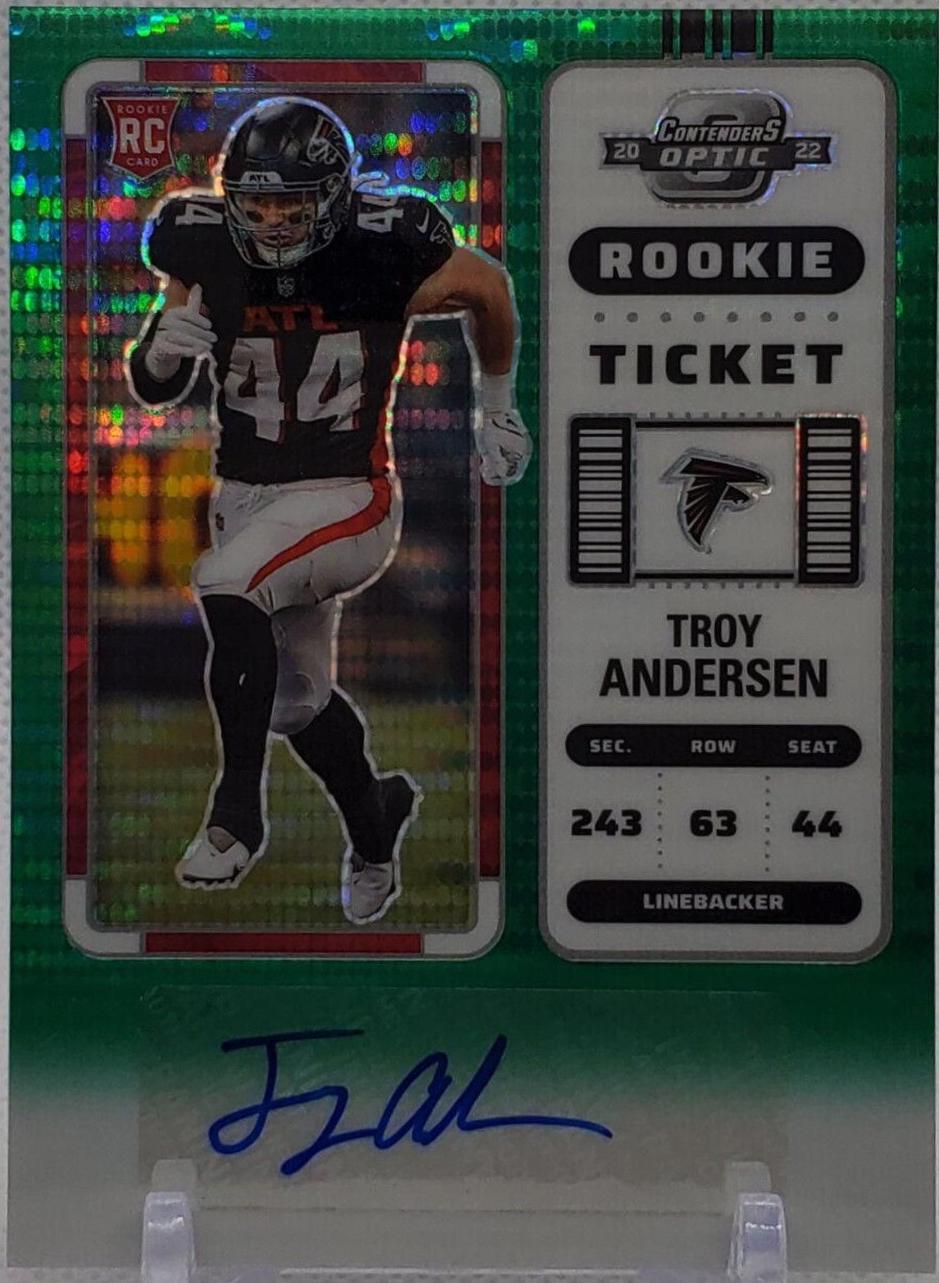 Troy Andersen [Rookie Ticket Autograph Green Pulsar] #202