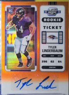 Tyler Linderbaum [Rookie Ticket Autograph Orange] #204