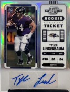 Tyler Linderbaum [Rookie Ticket Autograph Silver] #204