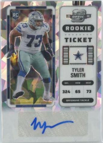 Tyler Smith [Rookie Ticket Autograph Cracked Ice] #205