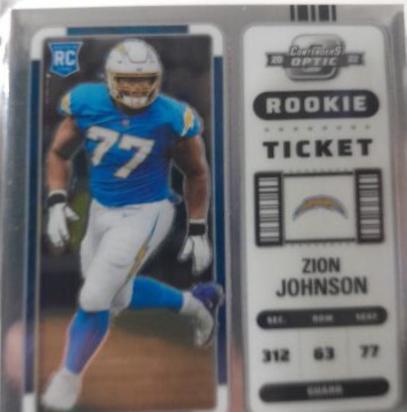 Zion Johnson [Rookie Ticket Autograph] #207