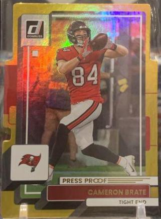 Cameron Brate [Press Proof Gold Die Cut] #254