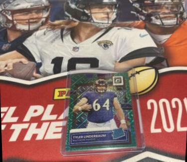 Tyler Linderbaum [Optic Preview Green Mojo] #P-400
