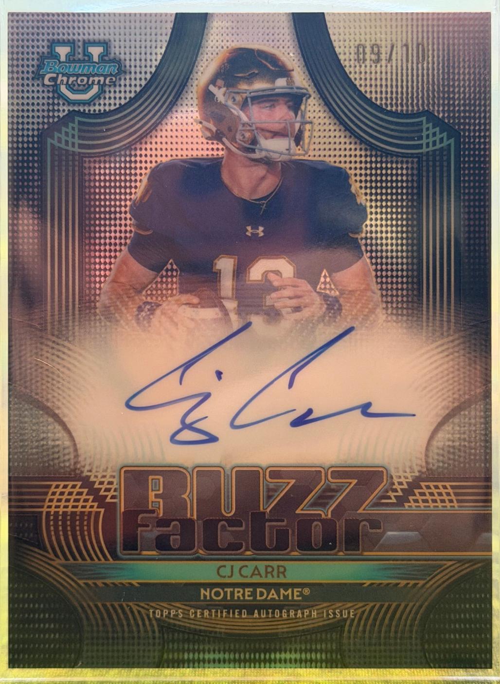 CJ Carr [Black Refractor] #BFA-CJC