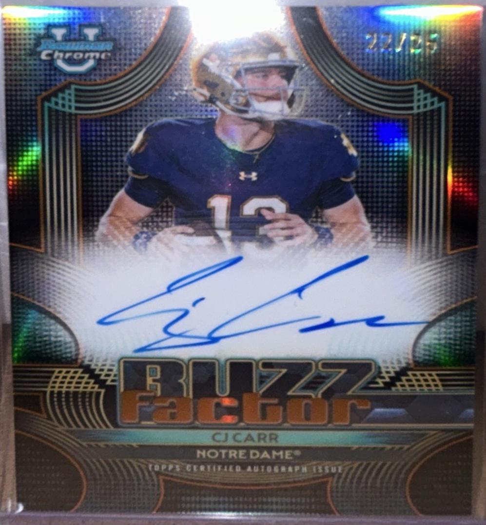 CJ Carr [Orange Refractor] #BFA-CJC