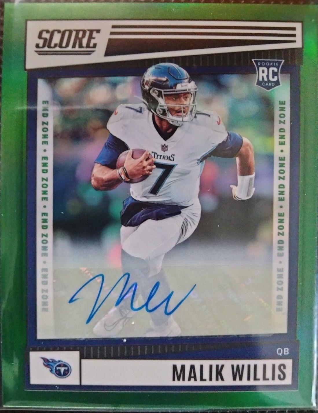 Malik Willis [Autograph Green] #203
