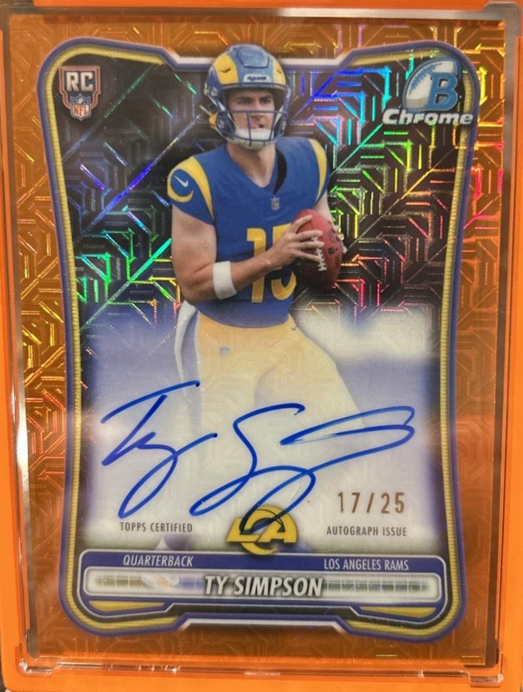 Ty Simpson [Orange Refractor] #BCRA-TS