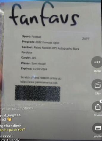 Sam Howell [Autograph Black Pandora] #205