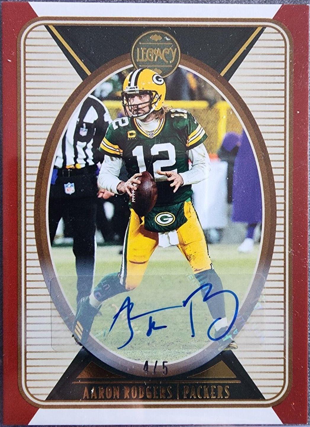 Aaron Rodgers [Red Autograph] #33