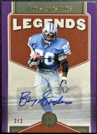 Barry Sanders [Violet Autograph] #106