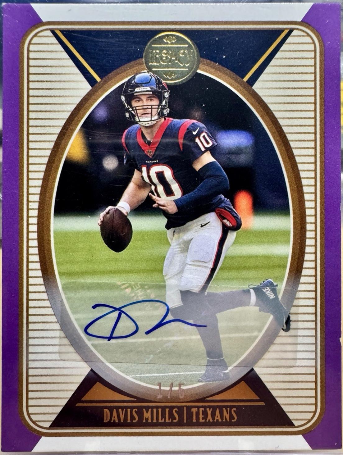 Davis Mills [Violet Autograph] #37
