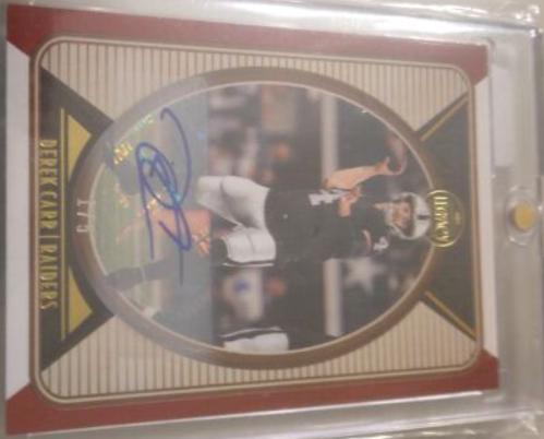Derek Carr [Red Autograph] #55