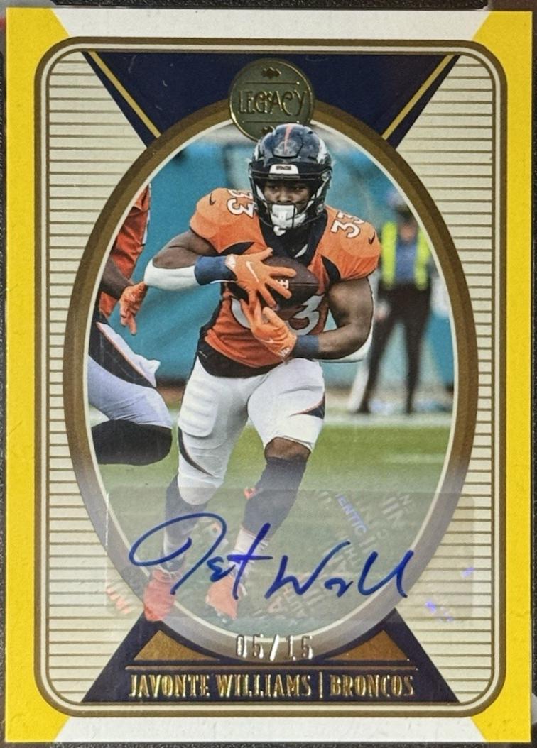 Javonte Williams [Yellow Autograph] #30