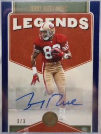 Jerry Rice [Blue Autograph] #104