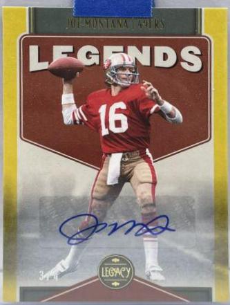 Joe Montana [Yellow Autograph] #102