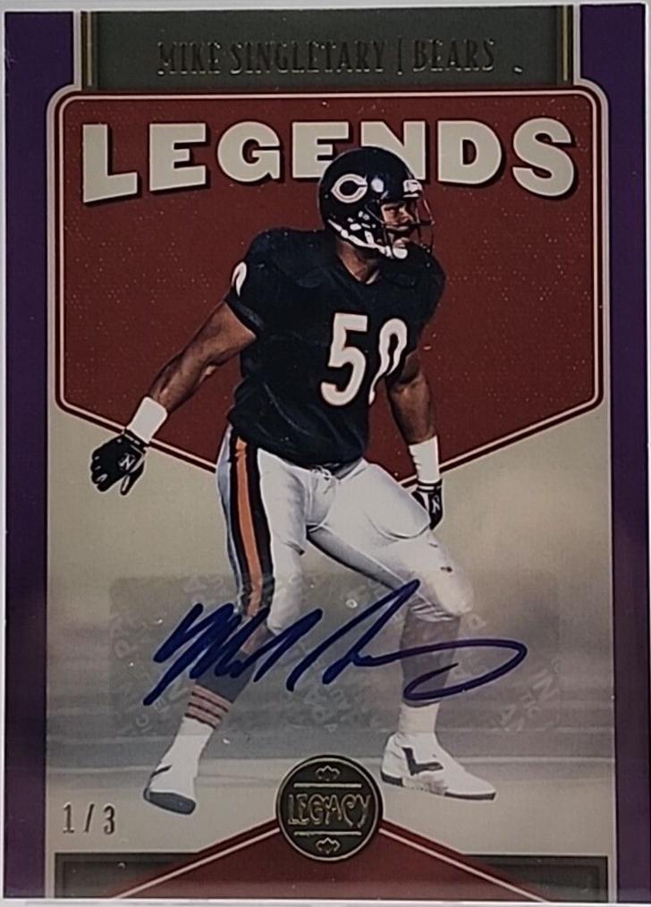 Mike Singletary [Violet Autograph] #123