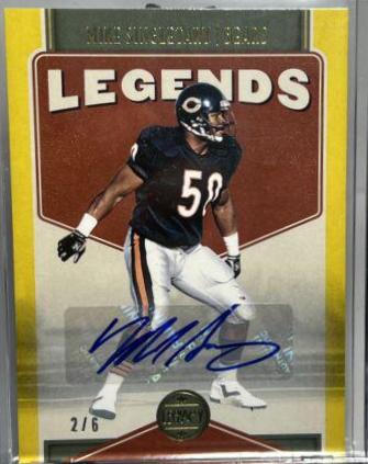 Mike Singletary [Yellow Autograph] #123