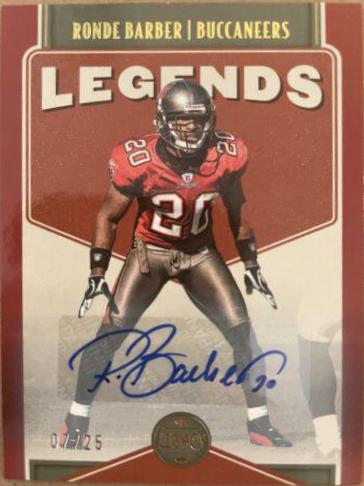 Ronde Barber [Red Autograph] #134