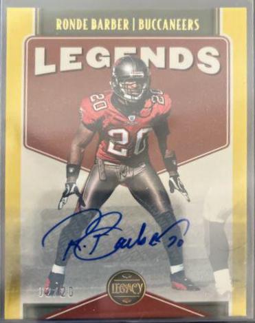 Ronde Barber [Yellow Autograph] #134
