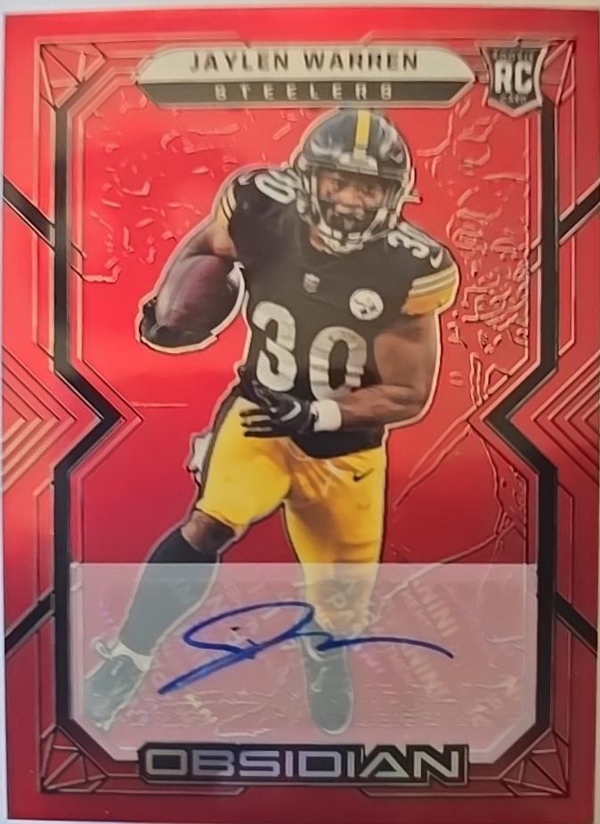 Jaylen Warren [Autograph Red Flood] #167