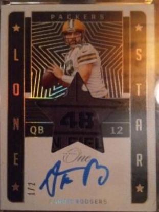 Aaron Rodgers [Lone Star Autograph Platinum] #97