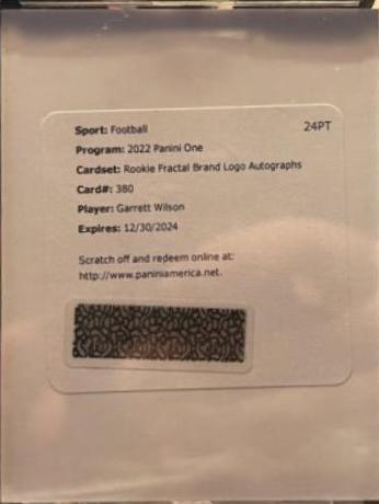 Garrett Wilson [Fractal Brand Logo Autograph] #380