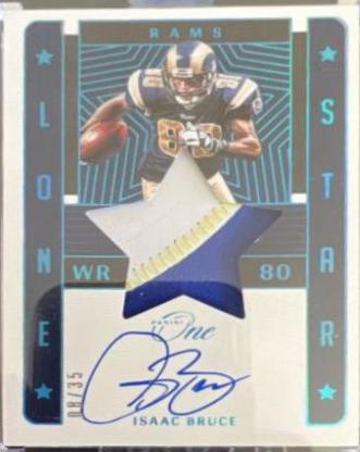 Isaac Bruce [Lone Star Autograph Blue] #89