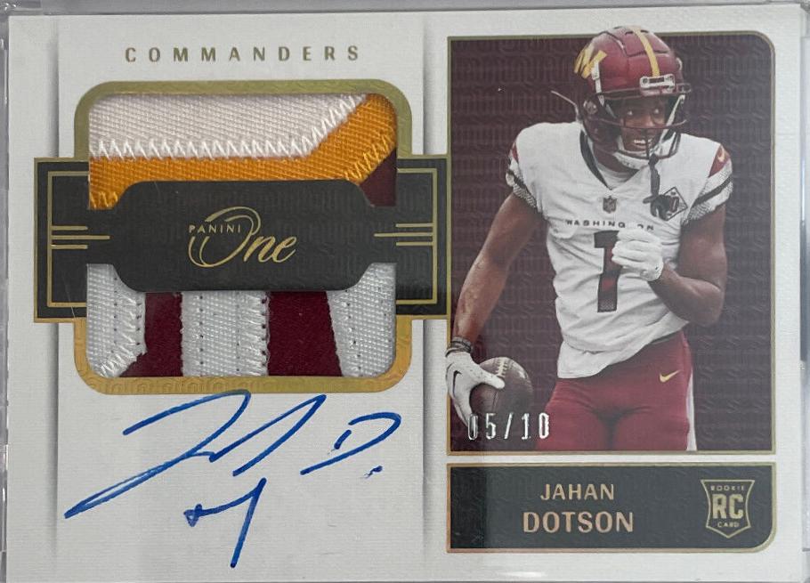 Jahan Dotson [Dual Patch Autograph Gold] #35