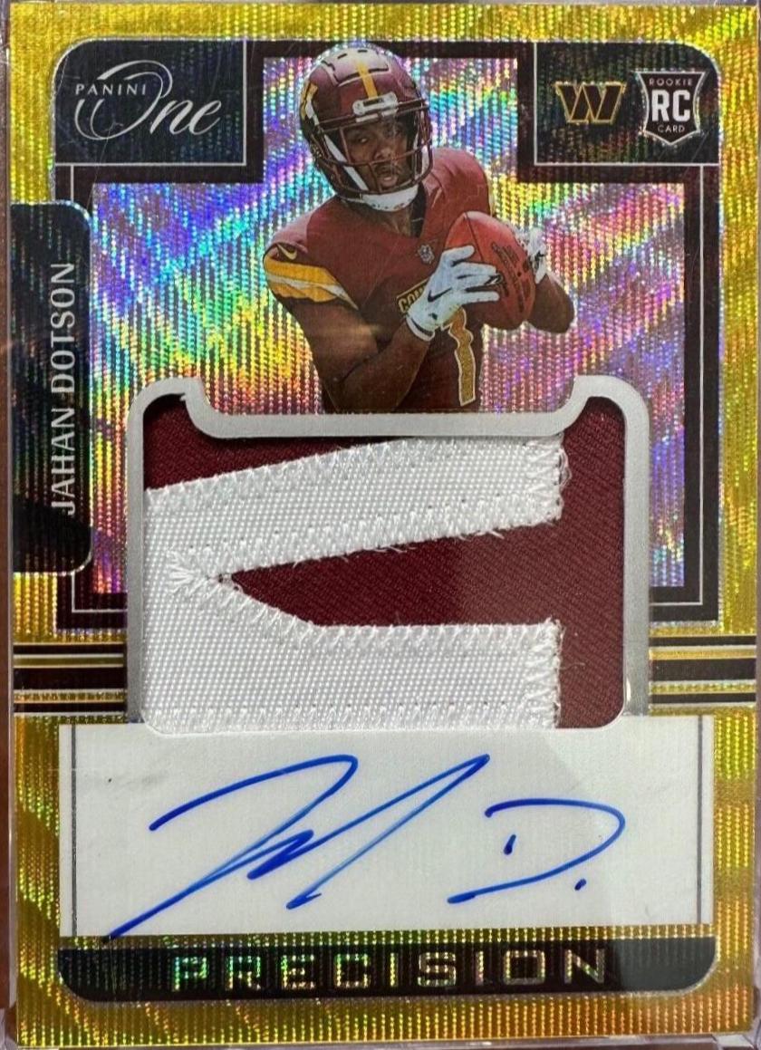 Jahan Dotson [Precision Patch Autograph Gold] #309
