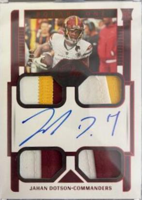 Jahan Dotson [Square Autograph Red] #75