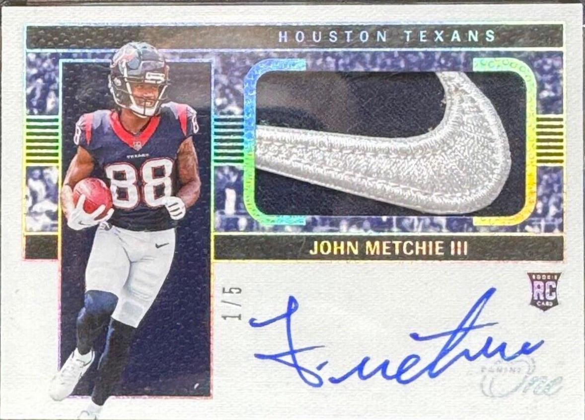 John Metchie III [Patch Autograph Platinum] #16