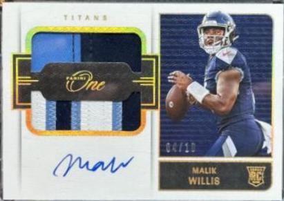Malik Willis [Dual Patch Autograph Gold] #48