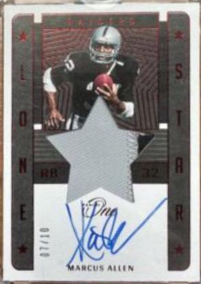 Marcus Allen [Lone Star Autograph Red] #81