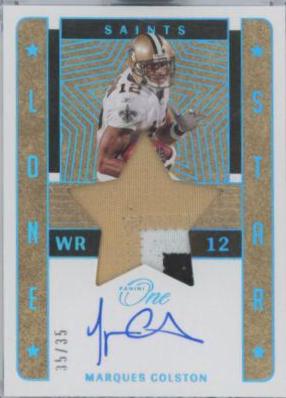 Marques Colston [Lone Star Autograph Blue] #83