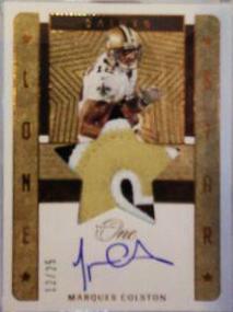 Marques Colston [Lone Star Autograph Bronze] #83