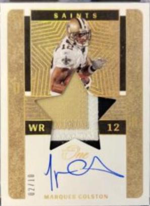 Marques Colston [Lone Star Autograph Gold] #83