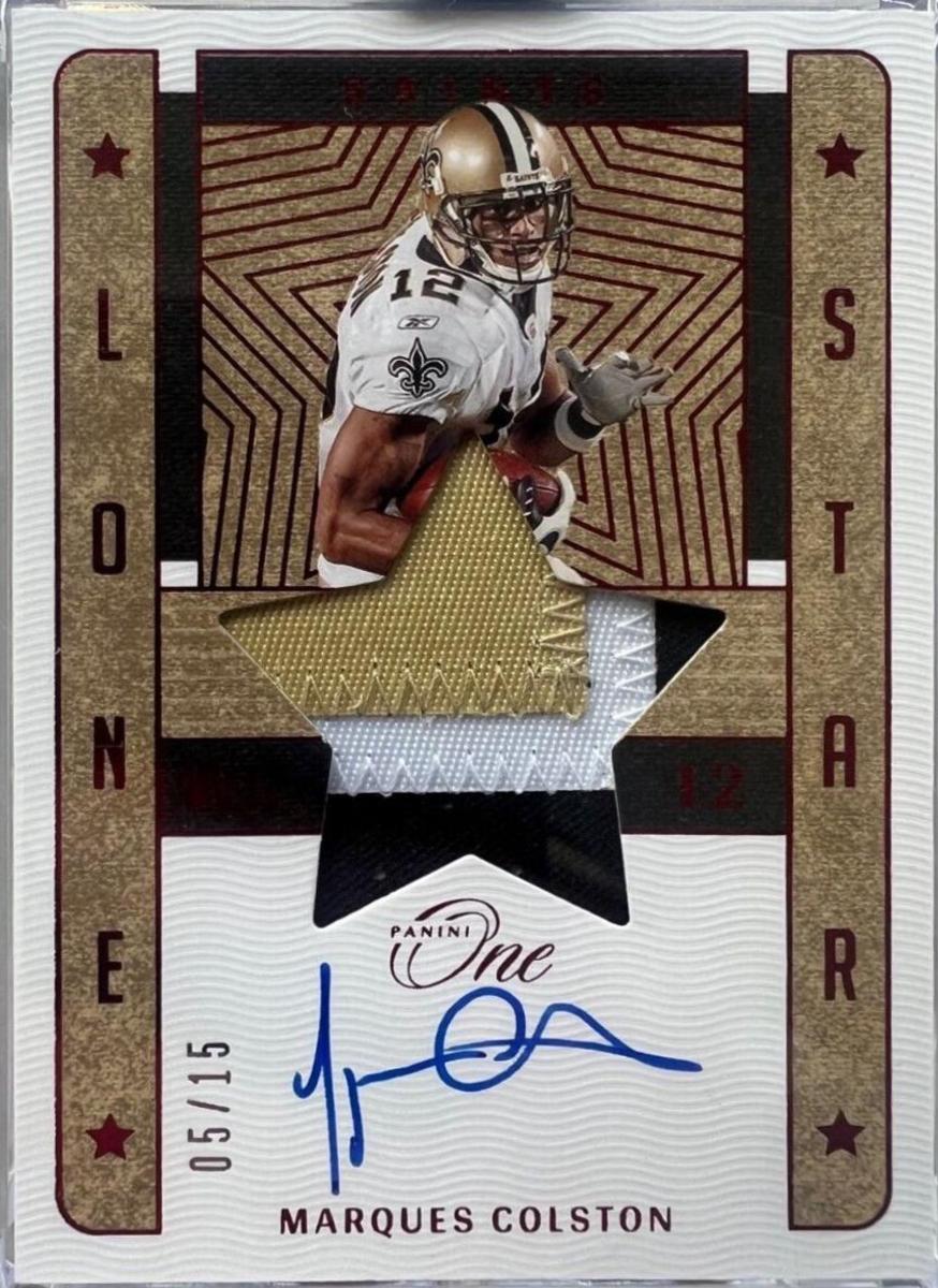 Marques Colston [Lone Star Autograph Red] #83