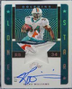 Ricky Williams [Lone Star Autograph Gold] #91