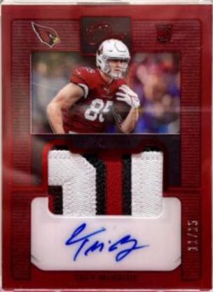 Trey McBride [Premium Patch Autograph Red] #137